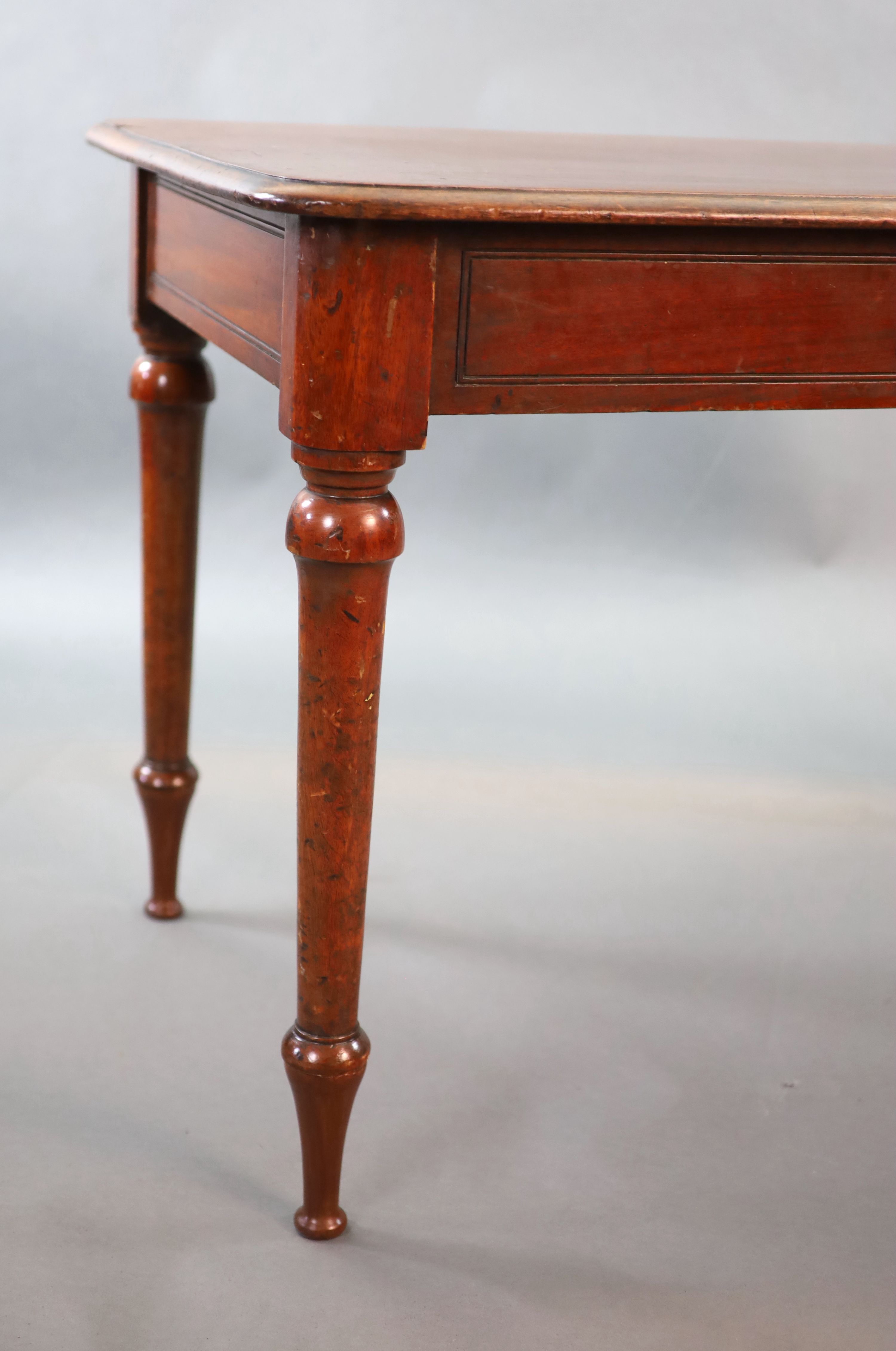 A Victorian mahogany writing table, W.114 D.70cm H.76cm